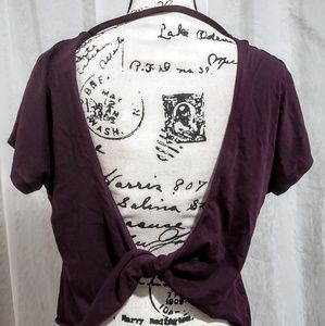 Open back workout shirt